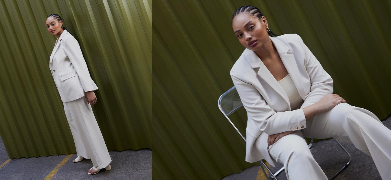 tendências de inverno calça e blazer de alfaiataria