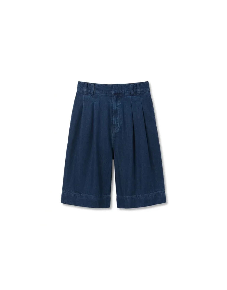 Bermuda Pregas Liocel Jeans