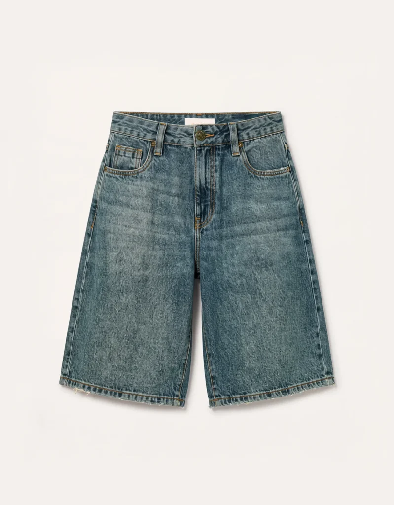 Cores que combinam com azul: combinações que vale a pena experimentar 9 Bermuda Jeans Medio | Blog Shoulder