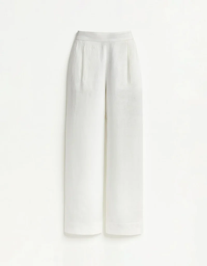 3 jeitos de usar calça de linho branca no verão 10 calca linho pregas | Blog Shoulder