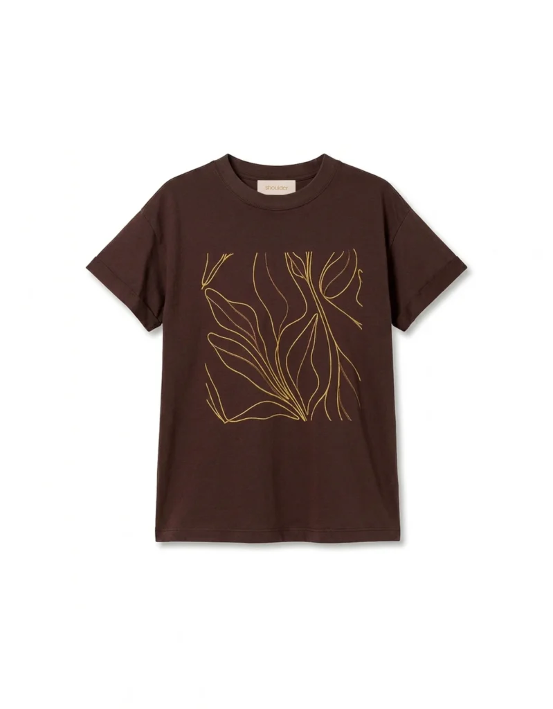 3 jeitos de usar calça de linho branca no verão 18 t shirt folhagem marrom | Blog Shoulder